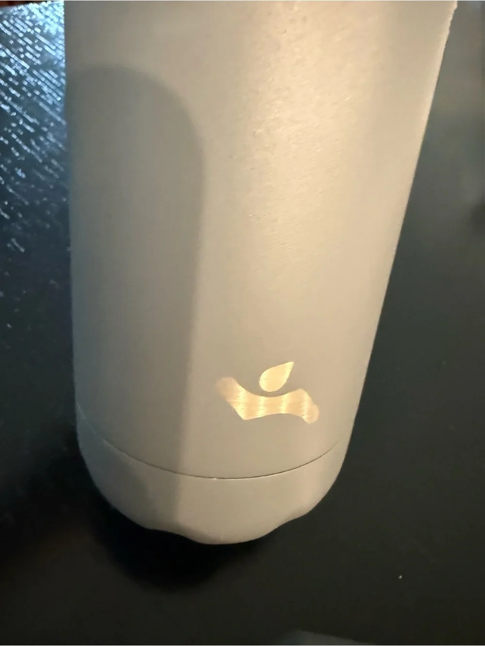 Matte Cream Insulated Bottle with Subtle Logo - Picture 2 of 5